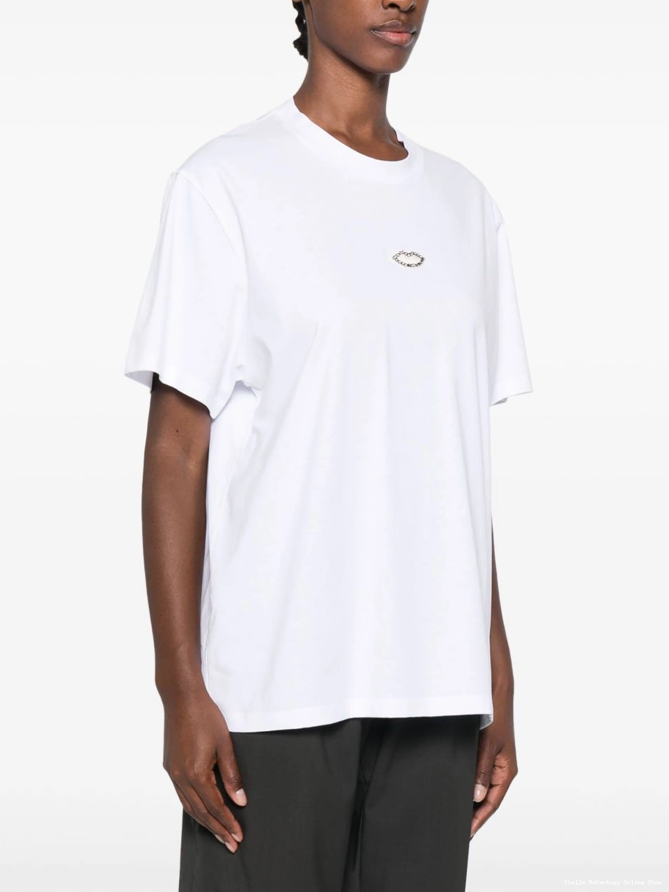 Cheap Stella lips Women T-shirt McCartney crystal 0424